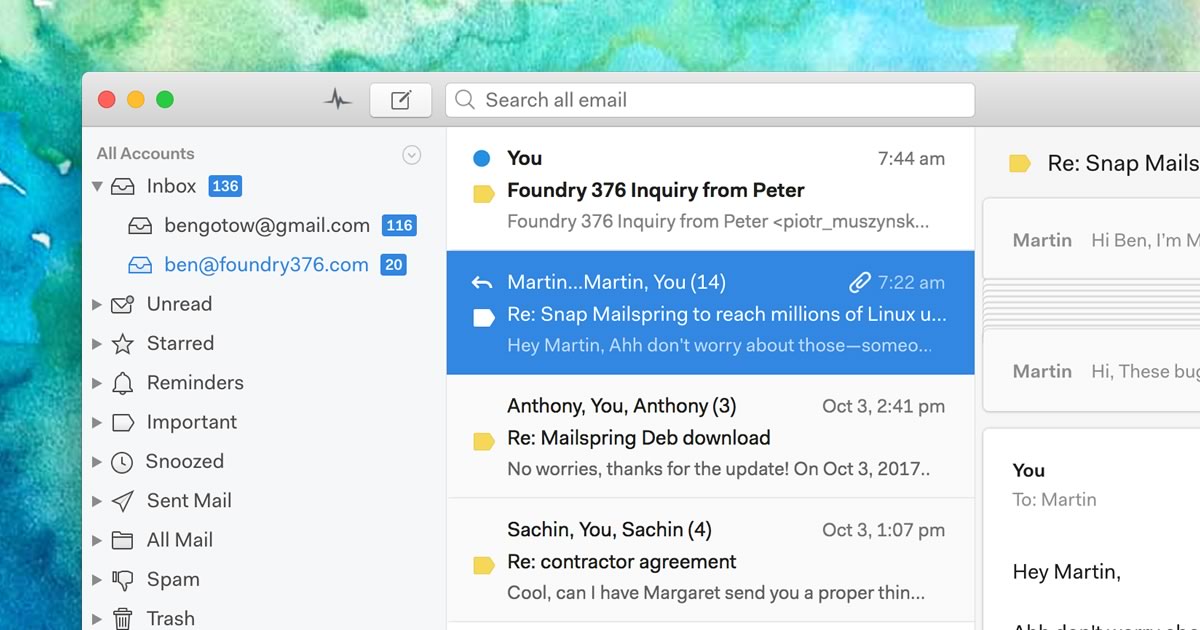 the best email client for mac 2017
